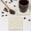 Abstract - Modern - Beige onderzetter kurk middel 366 -sfeer2