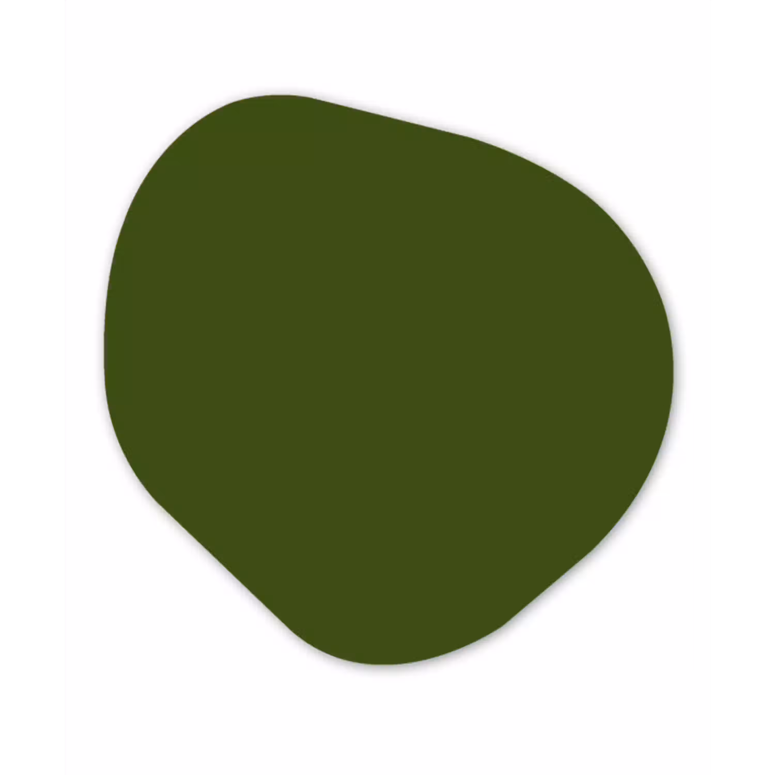 Olive - Drab - Groen Wandcirkel Organisch Forex 3mm klein 629 -3d