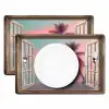Doorkijk - Strand - Palmboom - Tropisch Placemat vinyl groot -zzsfeer2_Kitchenyeah-website