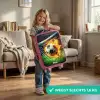 Vuurvoetbal in doelnet vastgelegd Kinderkoffer - Roze klein -sfeer2_NL