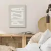 Pizza - Decoratie - Japandi - Wit PET vilt klein -sfeer3