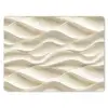 Lijnen - Golvend - Crème muismat rubber klein 262 -3d