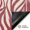 Golvende vormen - Abstract - Rood Deurmat klein -antislip_NL