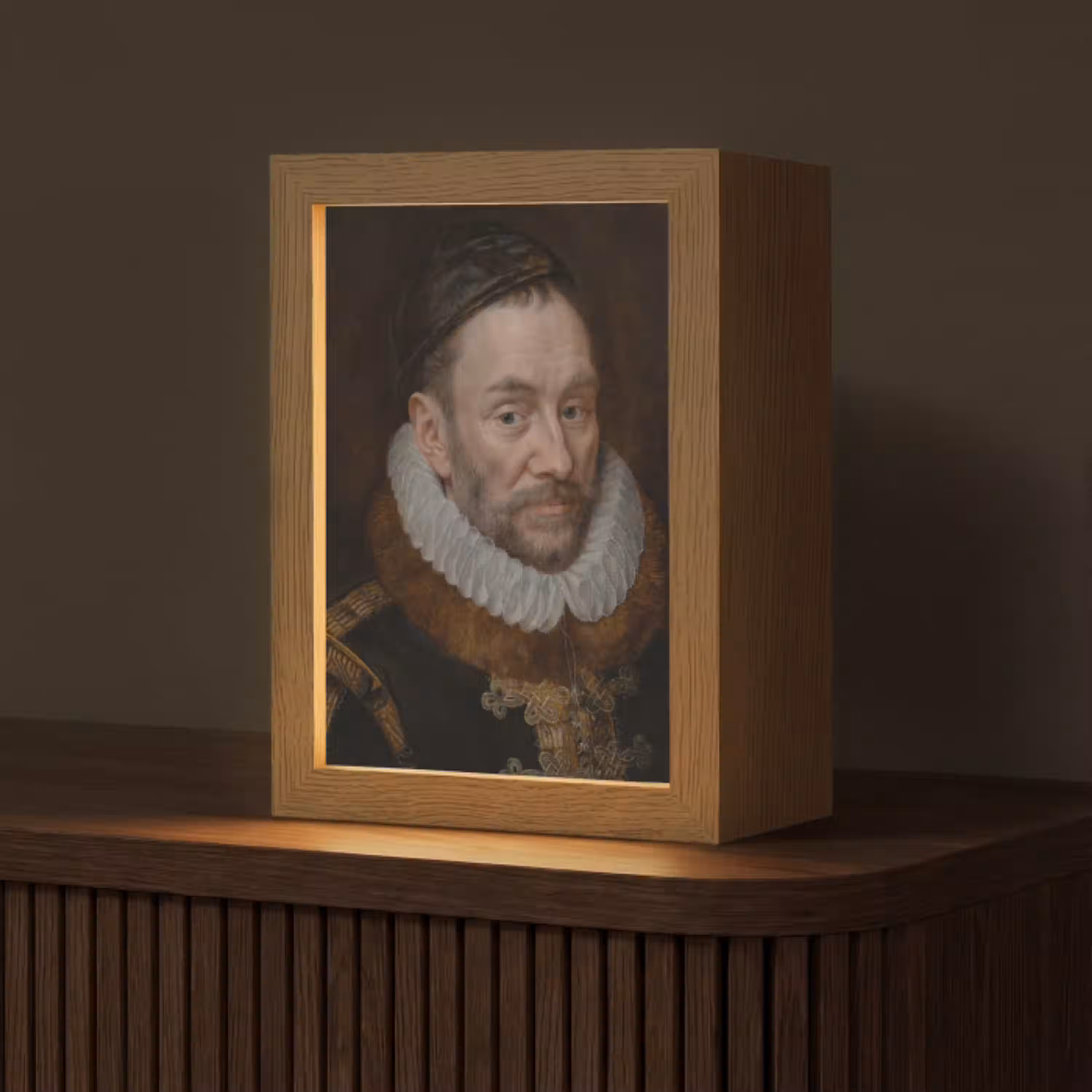 Willem van Oranje - Schilderij - Oude meesters - Kunst Light Box met kabel (Tafellamp) klein -z3d_website
