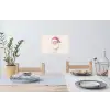 Kerstman - Kerst - Quote - Beige Muursticker klein -eettafel