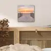 Zonsondergang - Strand - Zand aluminium wit klein -sfeer3