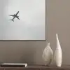 Minimalistisch - Silhouet - Zwart - Vliegtuig PET vilt klein -sfeer6_closeup