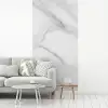 Marmer - Structuur - Wit - Grijs - Steen - Marmerlook fotobehang vinyl groot -woonkamer