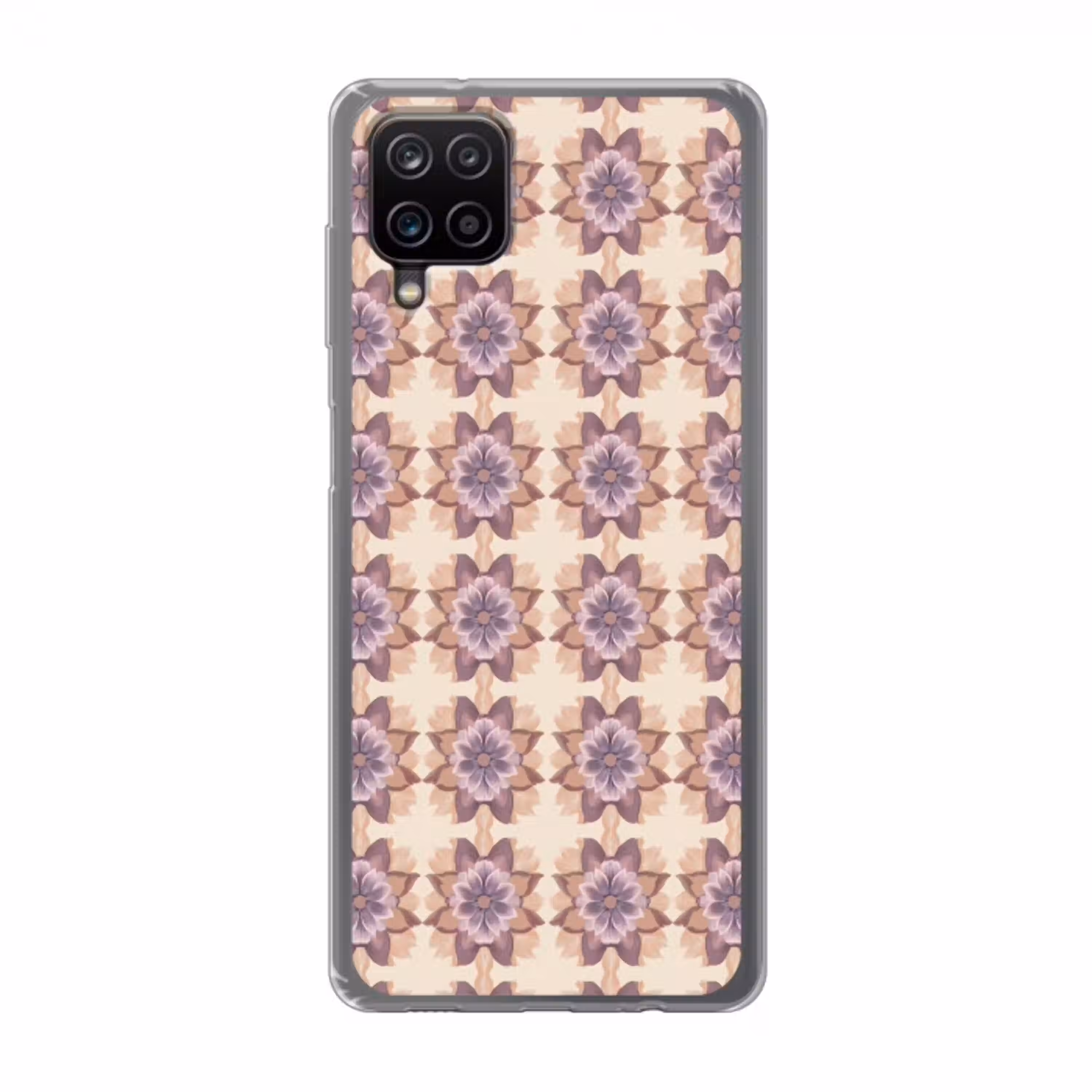 Klassiek - Patroon - Paars Telefoonhoesje Samsung Galaxy A12 klein 372 -3d