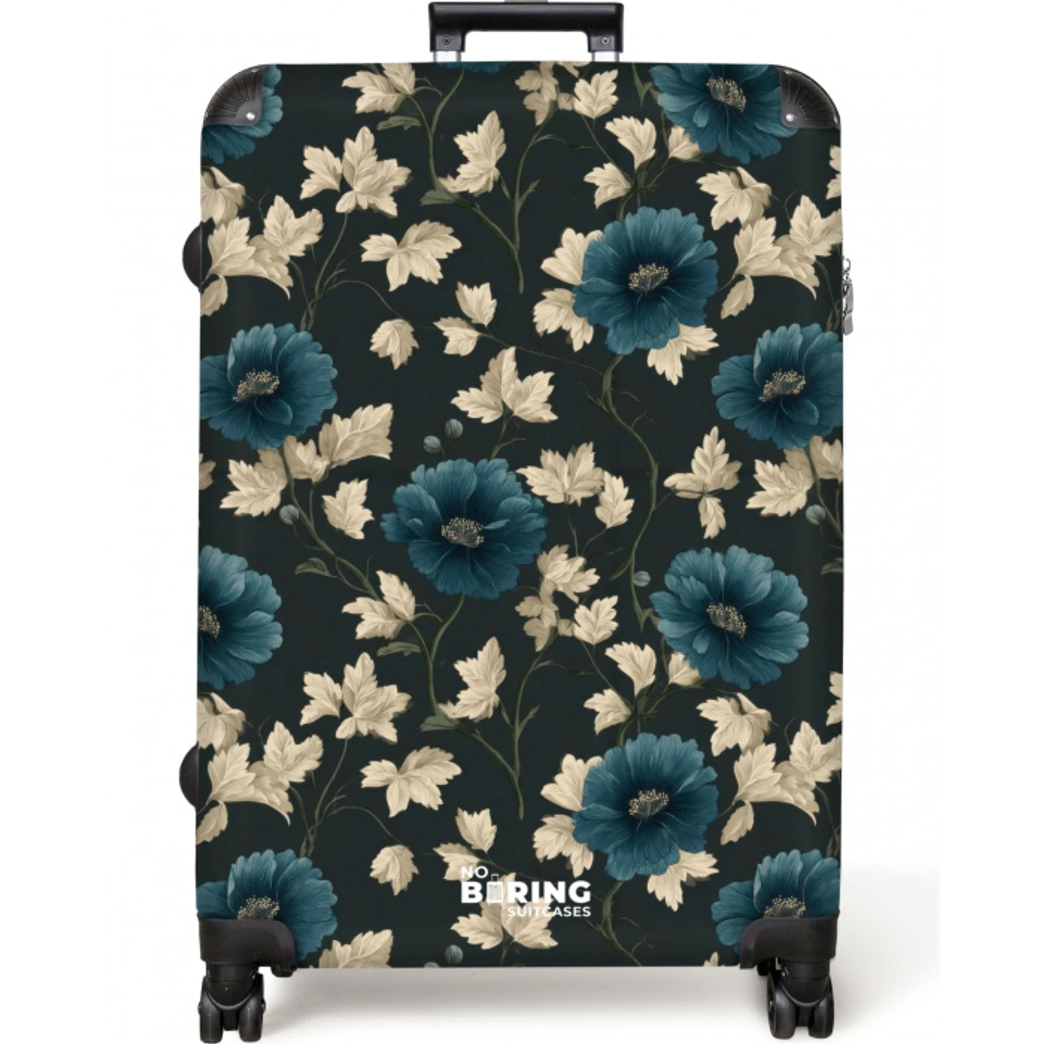 Botanisch - Bloemen - Blauw NBS - Large koffer - Volwassenen Unisex groot -zzzzzzzzkaufland2