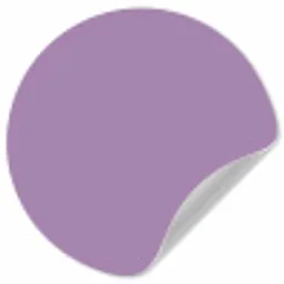 Interieur - Paars - Kleuren - Paarse - Kleur - Effen Wandcirkel behangsticker klein 186 -3d