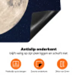 Ruimte - Maan - Kosmos Inductie beschermer vinyl 3mm klein -zzzzzzz-td-onderkant