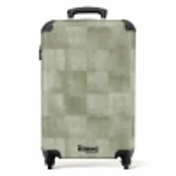 Vlakken - Rustiek - Groen NBS - Handbagage koffer - Volwassenen Unisex middel -productfoto_recht