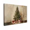 Kerstboom - Versierd - Kleurrijk canvas 2cm klein -z3d