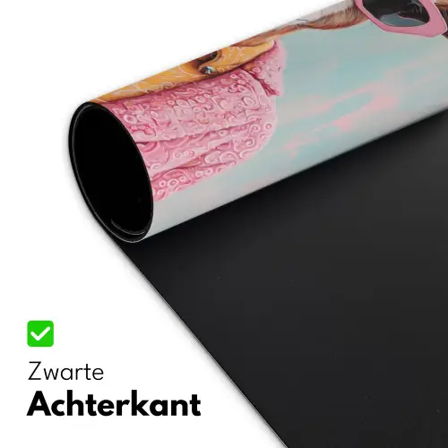 Zonnebril - Roze - Geit - Horen Muismat XXL klein -sfeer2
