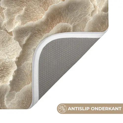 Waaierstructuren - Beige - Vezeltextuur WCmat klein 1009 -USP_AntislipNL