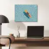 Surfboard - Water - Badpak - Oranje PET vilt klein -sfeer5