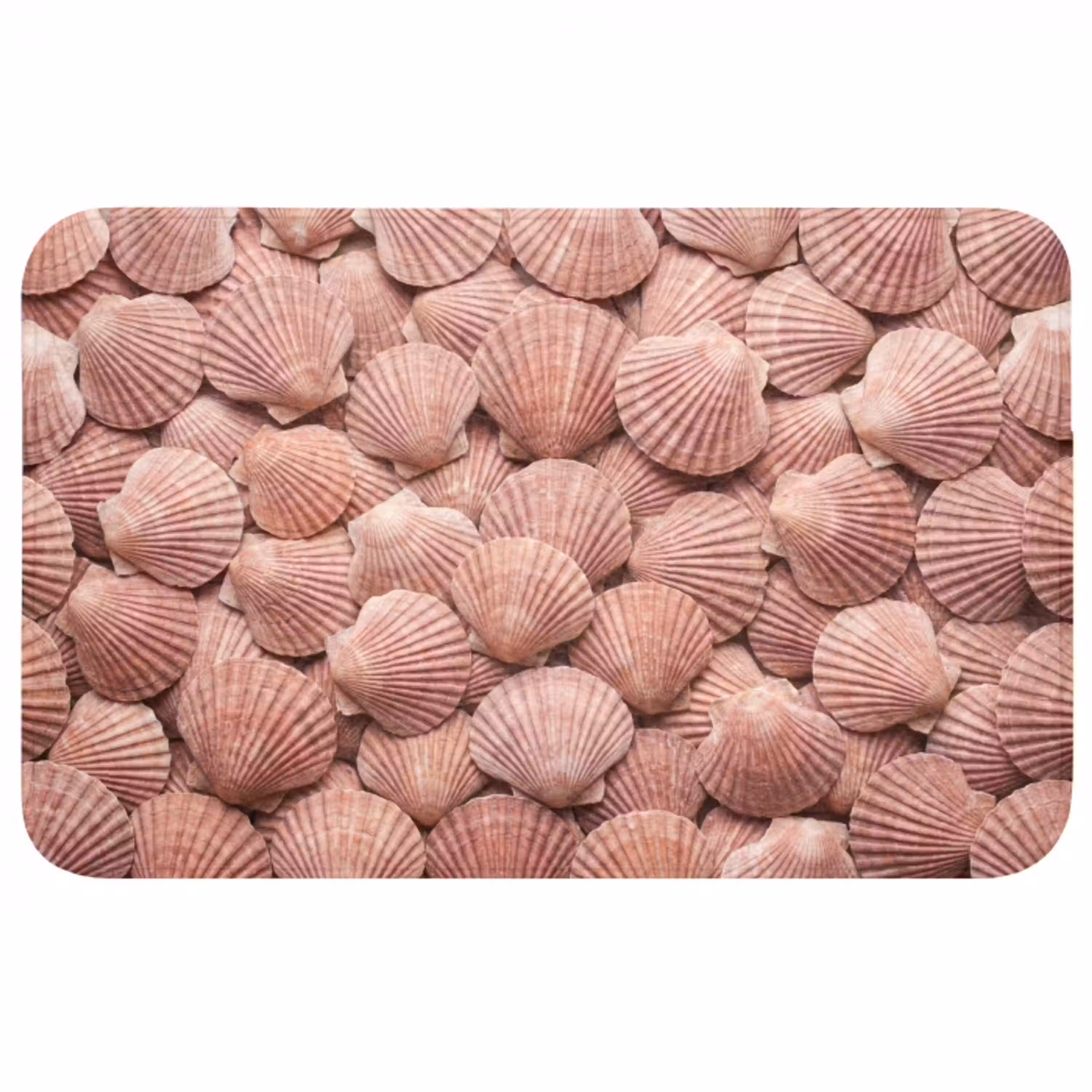 Schelpen - Patroon - Roze Badmat middel -3d