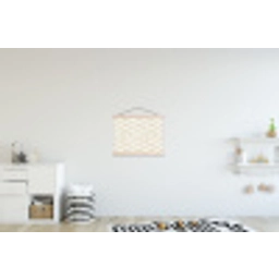 Motief - Modern - Beige textielposter latten blank klein 122 -kinderkamer
