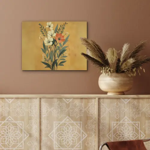 Bladeren - Boeket - Bloemen - Geel PET vilt klein -sfeer4