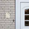 Vierkant - Beige - Marmer - Klassiek Naambord Huisje klein -sfeer1