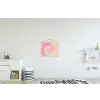 Patroon - Tie Dye - Pasteltinten - Roze textielposter latten blank klein -kinderkamer