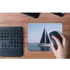 Zeilboot - Zee - Blauw muismat rubber klein -toetsenbord