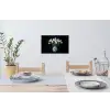 Wit - Bloemen - Tulpen - Vaas Muursticker klein -eettafel