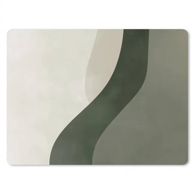 Mauspad - Japandi - Grün - Abstrakt - Modern