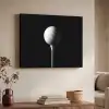 Golfbal - Minimalistisch - Wit Textielframe - compleet frame klein -sfeer3