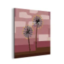 Illustratie - Bloemen - Vlakken - Abstract aluminium wit klein -3d
