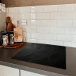 Zwart - Steen - Beton Inductie beschermer vinyl 3mm middel -sfeer3