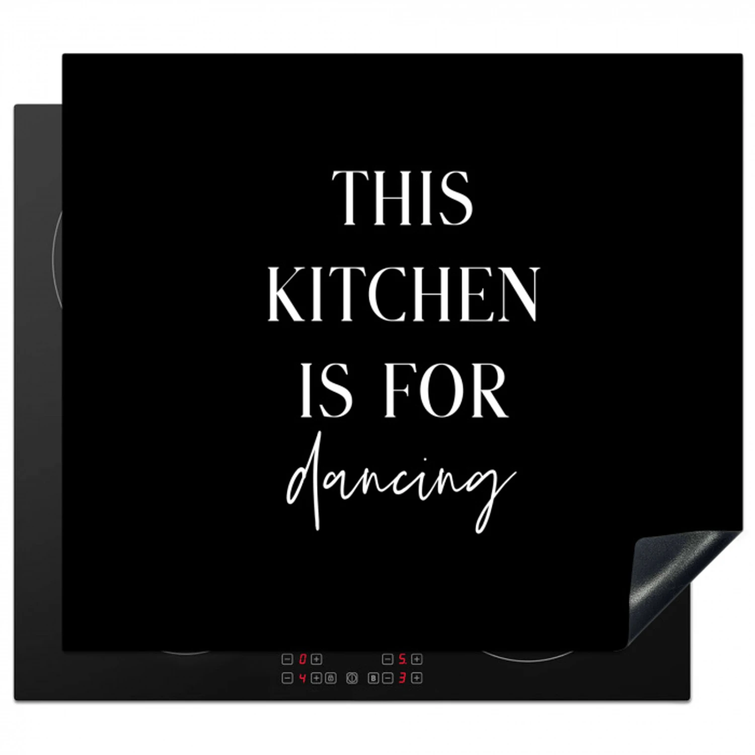 Levendige Keuken Inductie beschermer vinyl 3mm middel -3d