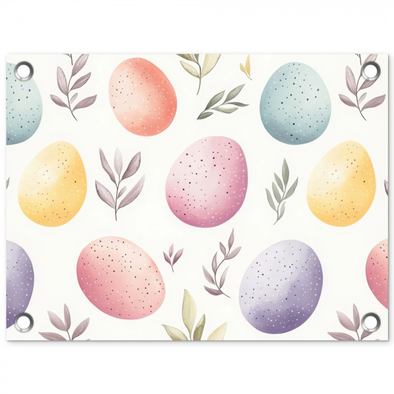 Eieren - Kleurrijk - Patroon tuinposter los doek klein -3d