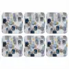 Abstract - Goud - Vormen onderzetter kurk middel -3d