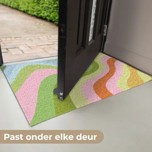 Lijnen - Pasteltinten - Golvend Deurmat klein -USP_NL