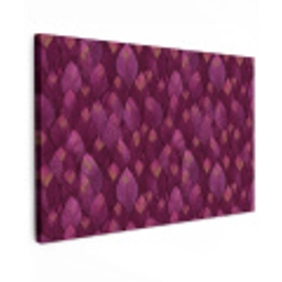 Bladeren - Patroon - Burgundy Tuinposter op houten frame 2 cm dik klein 845 -3d