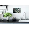 Marmer - Goud - Blauw - Glitter - Marmerlook - Abstract Muursticker klein -keuken