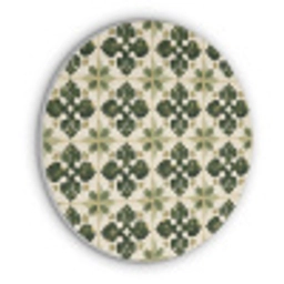 Patroon - Tegel - Groen Akoestische PET Vilt - Rond klein 838 -3d
