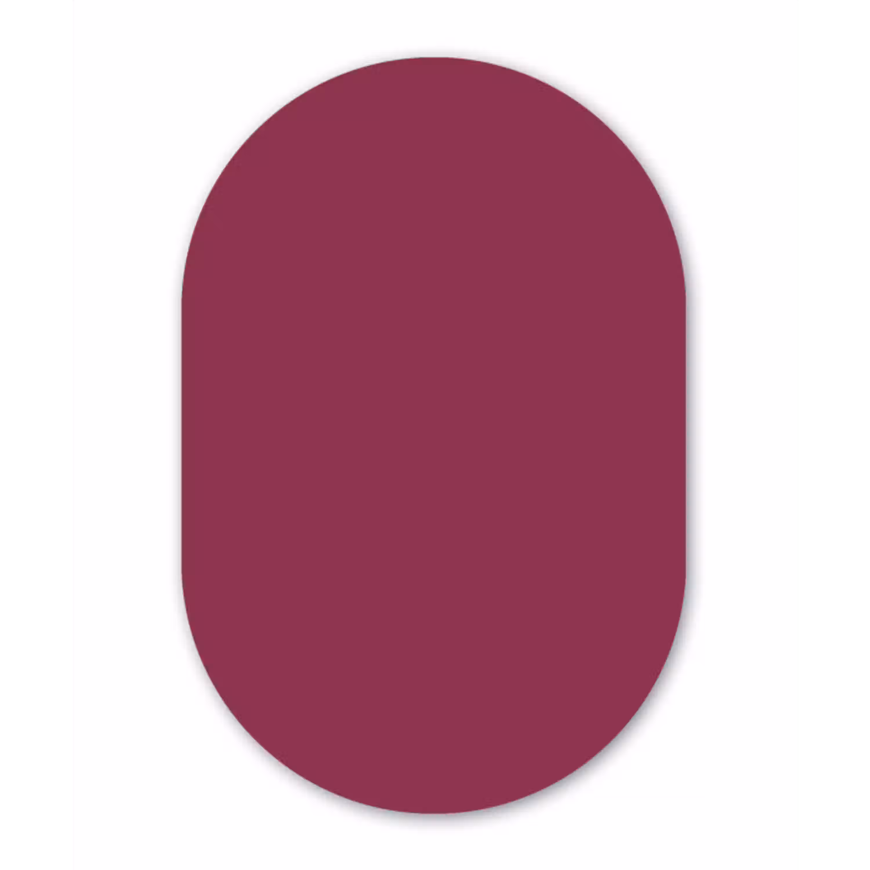 Deep - Rasberry - Rood Wandcirkel Ovaal Aluminium middel 839 -3d