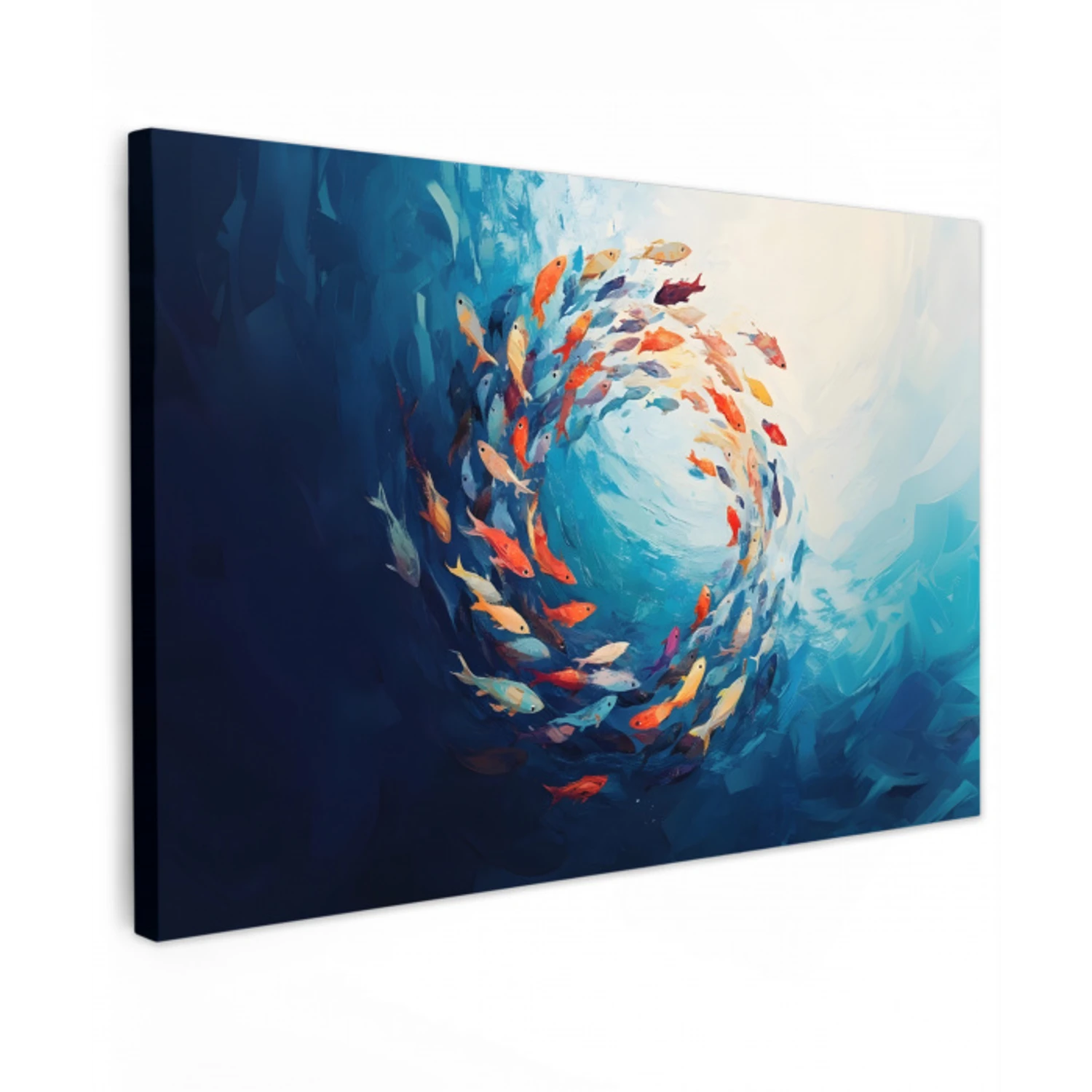 Zee - Vissen - Kleurrijk - Dynamisch canvas 2cm klein -z3d