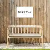 Beertje - Lettercollage Tuinposter op houten frame 2 cm dik klein -sfeer4