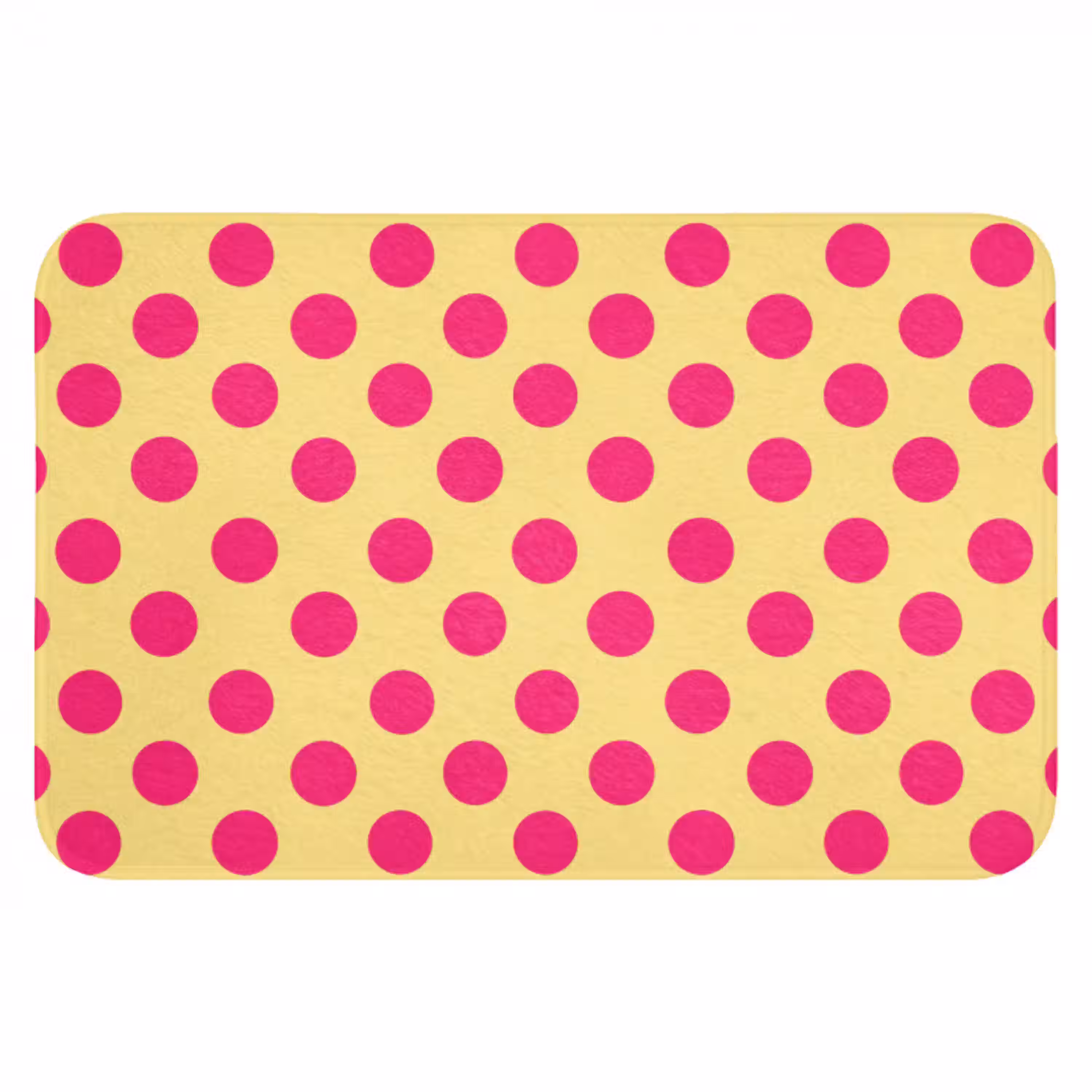 Roze - Stippen - Geel Badmat klein 997 -3d