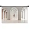 Hal - Bogen - Symmetrisch - Modern Wandkleed katoen klein -zz3d