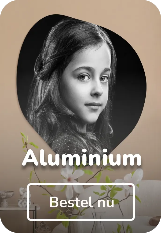 Foto op organische vorm aluminium