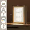 Beige - Vintage - Japandi - Decoratie Light Box met kabel (Tafellamp) klein -USP_NL