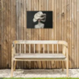 Modern - Vrouw - Hoed Tuinposter op houten frame 2 cm dik klein -sfeer4