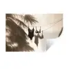 Badkleding - Palmbomen - Schaduw - Tropisch Muursticker klein -3d