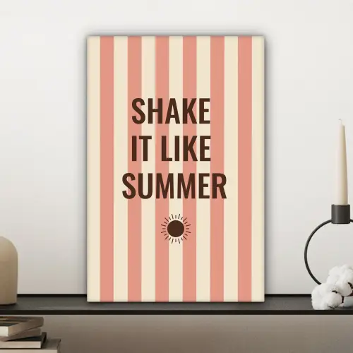 Zomer - Quote - Strepen canvas 2cm klein -sfeer6