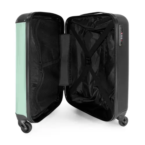 Pastel - Pastelgroen NBS - Handbagage koffer - Kinderen Unisex middel -binnenkant